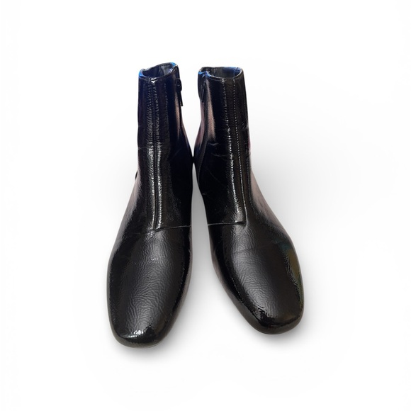Women’s Patent Leather Ankle Boots 10 WW
